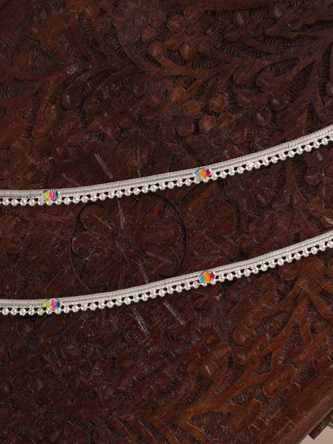 Gota Chandi Silver Anklet