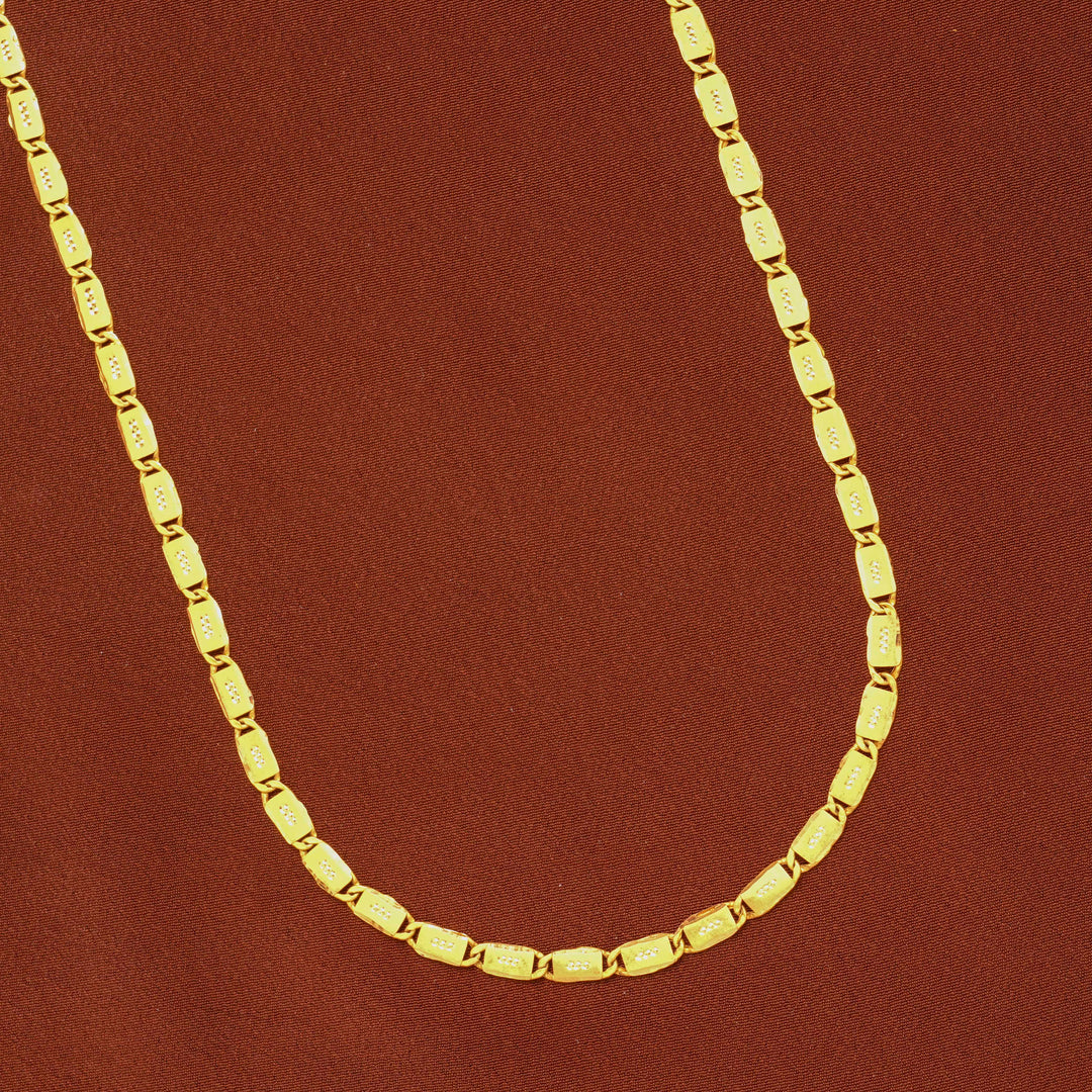 Modern Capsule Link Gold Chain