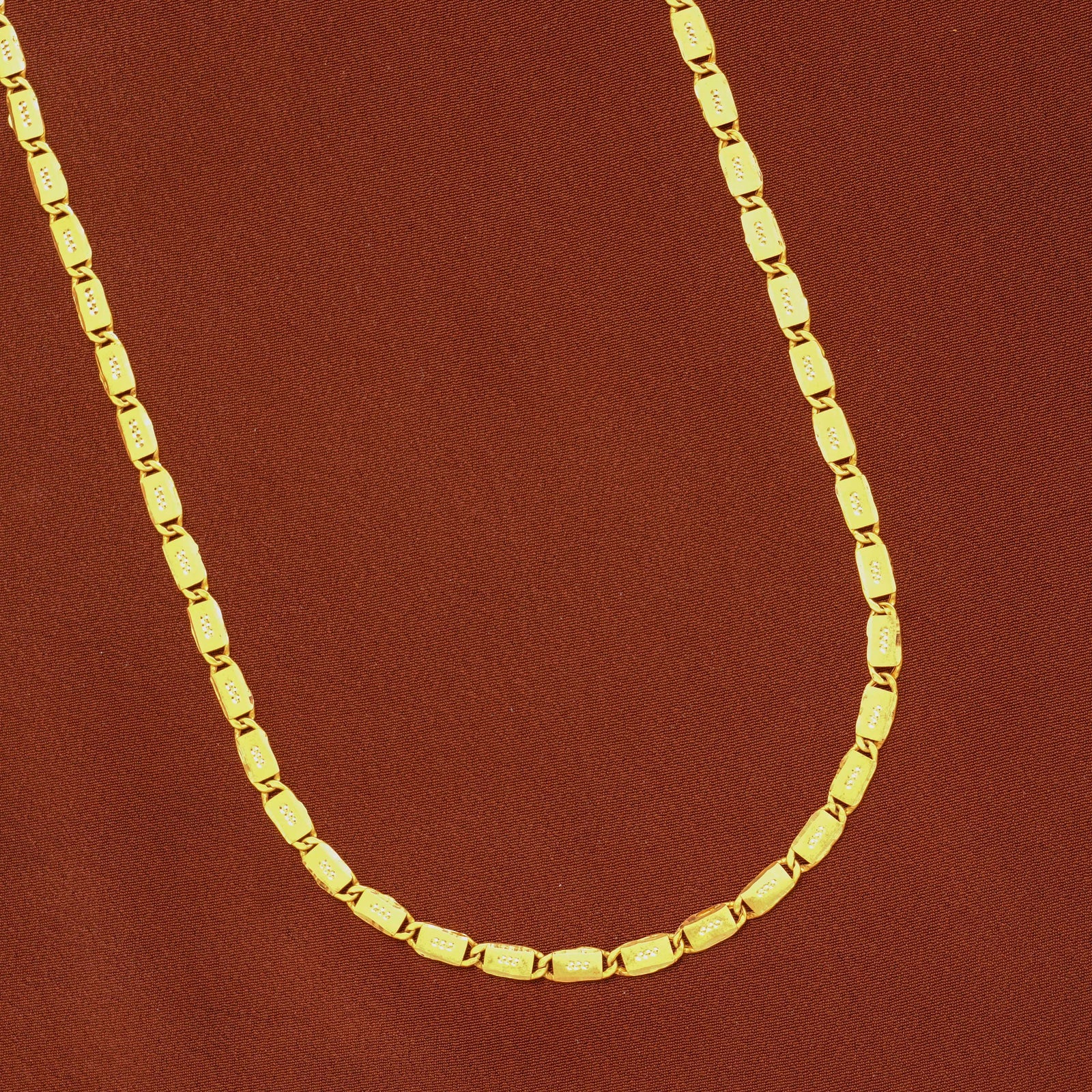Modern Capsule Link Gold Chain