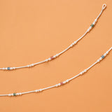 Stylish Bead Silver Anklet