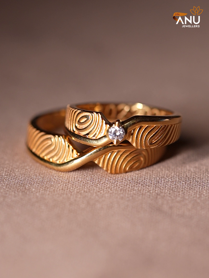 Hidden Infinity Fingerprint With Diamond Ring