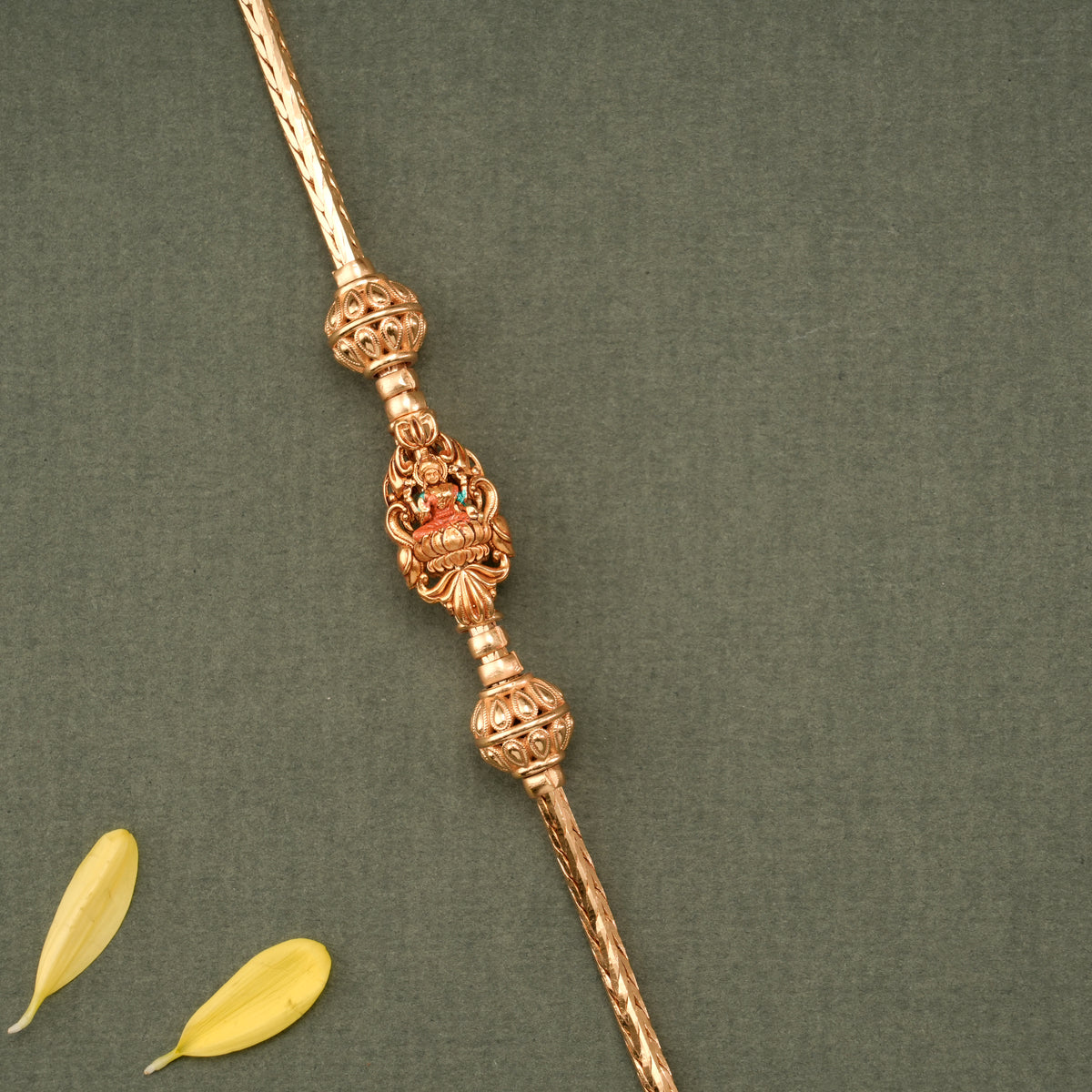 Royal Lotus Lakshmi Mugappu Chain