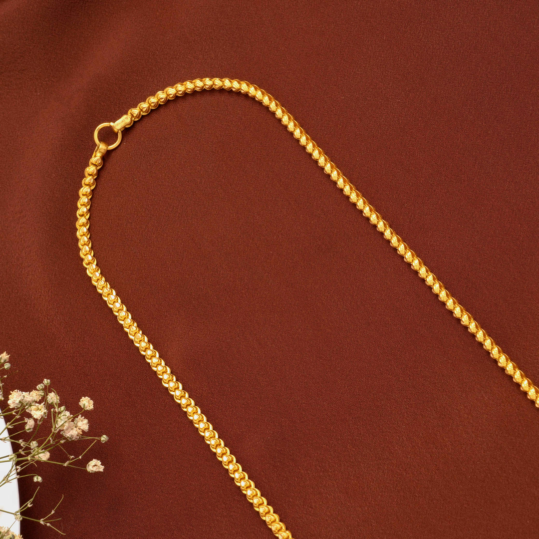 Attractive Double Side Gold Beads Chain