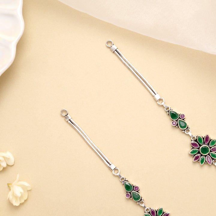 Premium Vintage Charm Silver Anklet