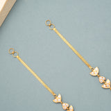 Classic White Stone with Chain Ear Mattal