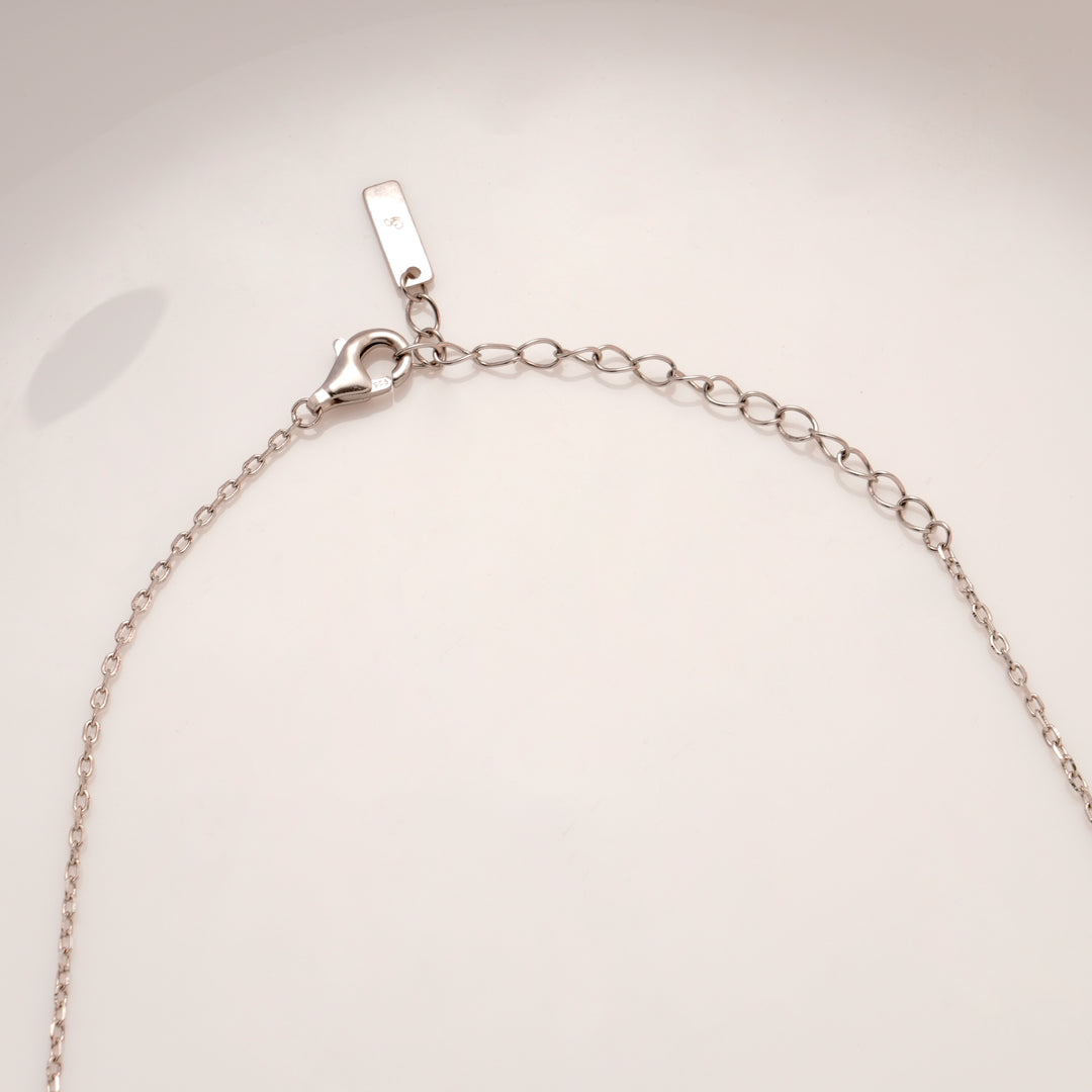 Silver Double Layered Drop Chain