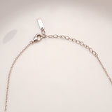 Silver Double Layered Drop Chain
