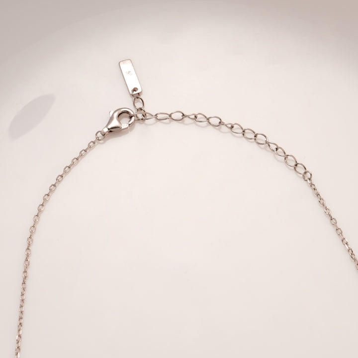 Silver Double Layered Drop Chain