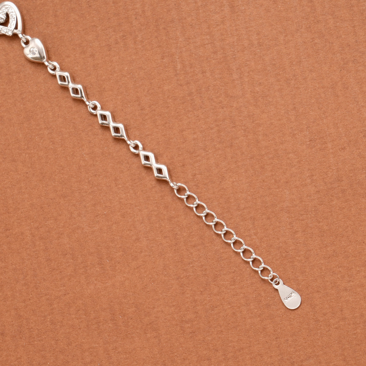 Inner Heart Stone Silver Women’s Bracelet