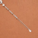 Inner Heart Stone Silver Women’s Bracelet