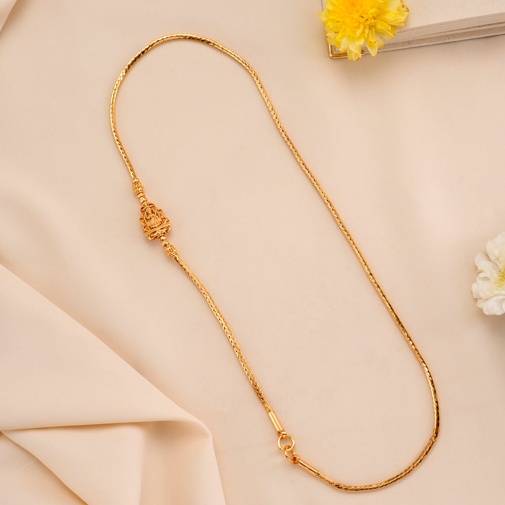 Nagas Lakshmi Gold Plated Mugappu Chain