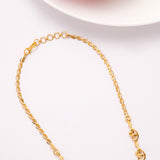 Grand Flower Casting Golden Necklace Set
