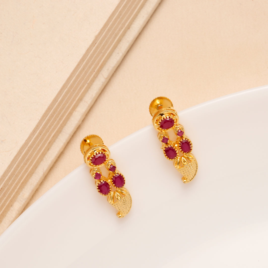 Classic Mango Ruby Traditional Necklace Set