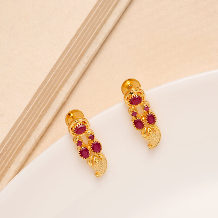 Classic Mango Ruby Traditional Necklace Set