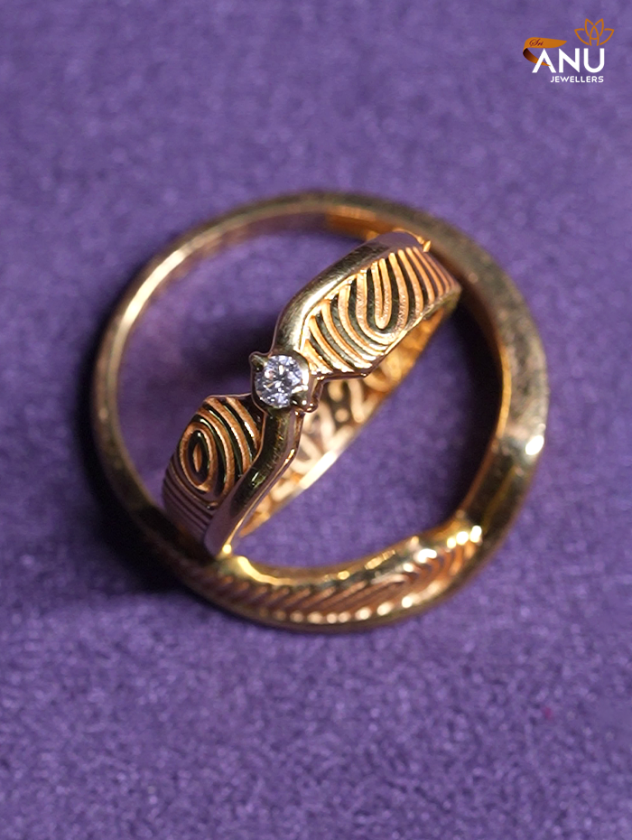 Hidden Infinity Fingerprint With Diamond Ring