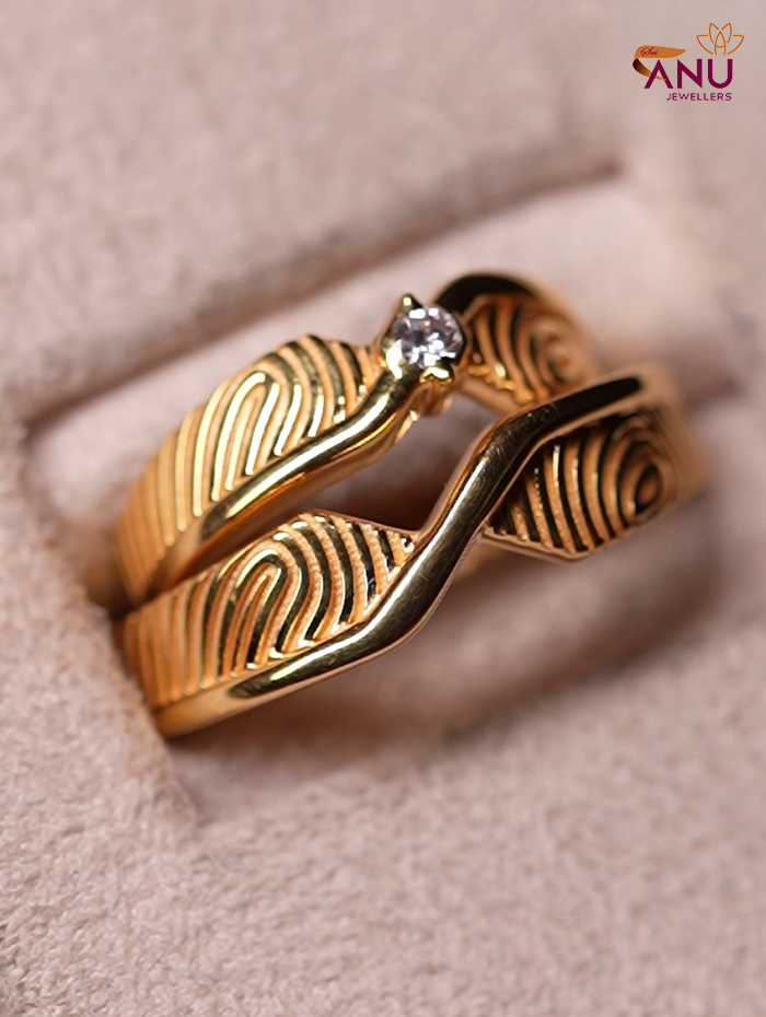 Hidden Infinity Fingerprint With Diamond Ring