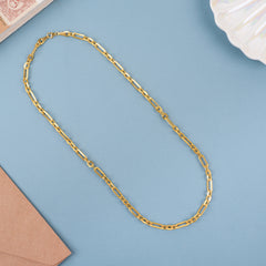 Heritage Paper Link Pattern Gold Chain