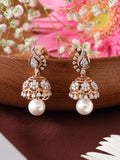 Pearl Studded Diamond Jhumka Earring
