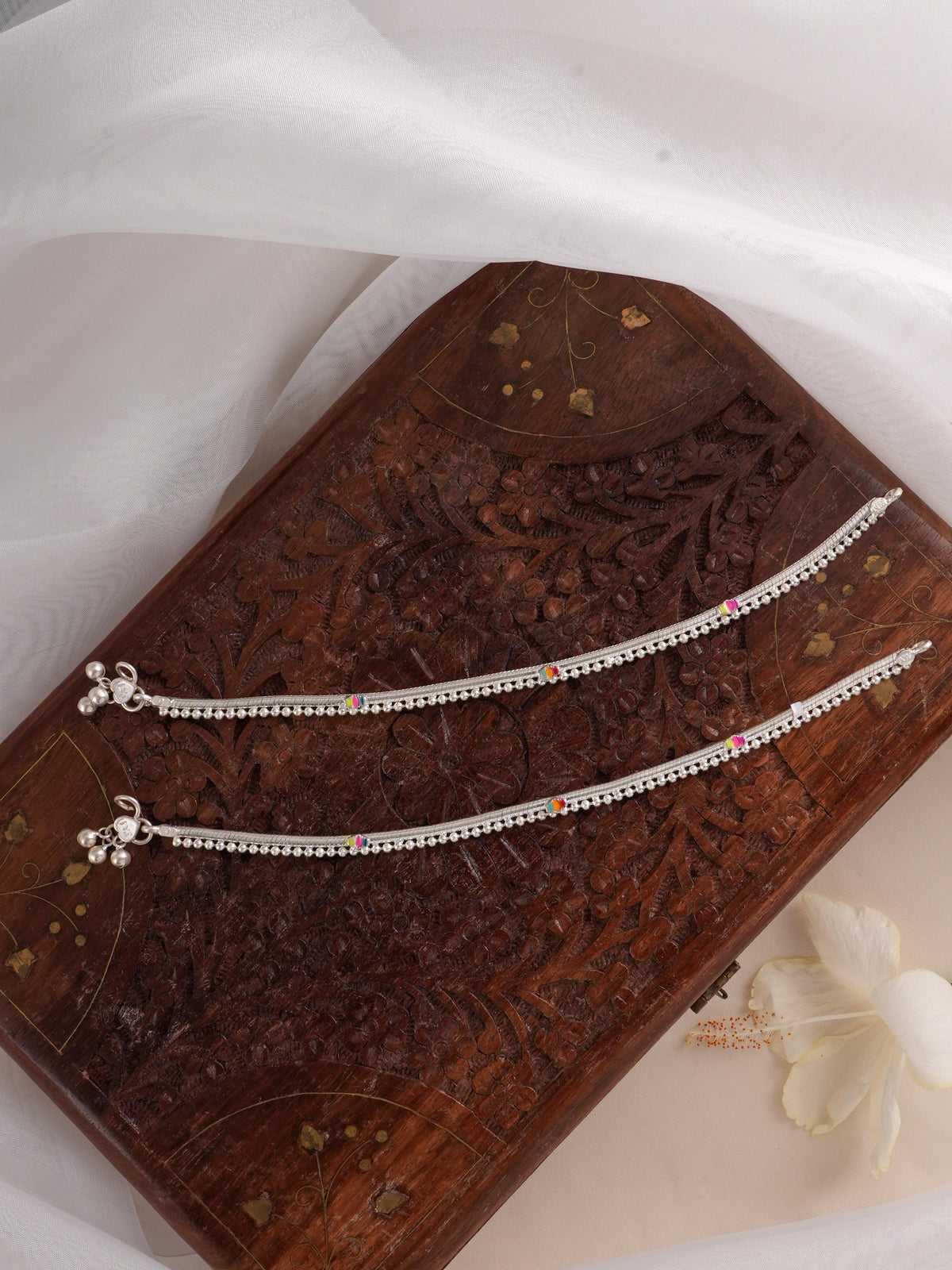 Gota Chandi Silver Anklet