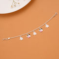Tiny Unicorn Cow Enamel Silver Baby Bracelet