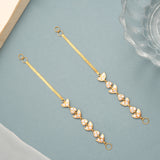 Classic White Stone with Chain Ear Mattal
