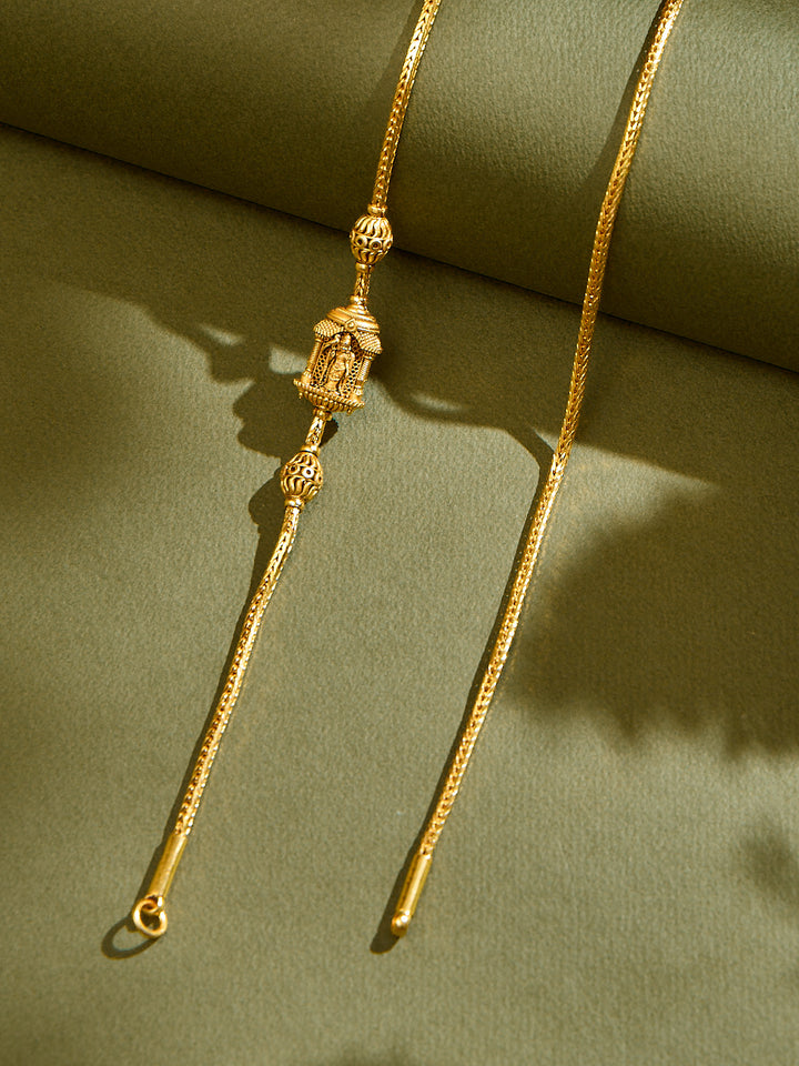 Temple Queen Meenakshi Mugappu Chain