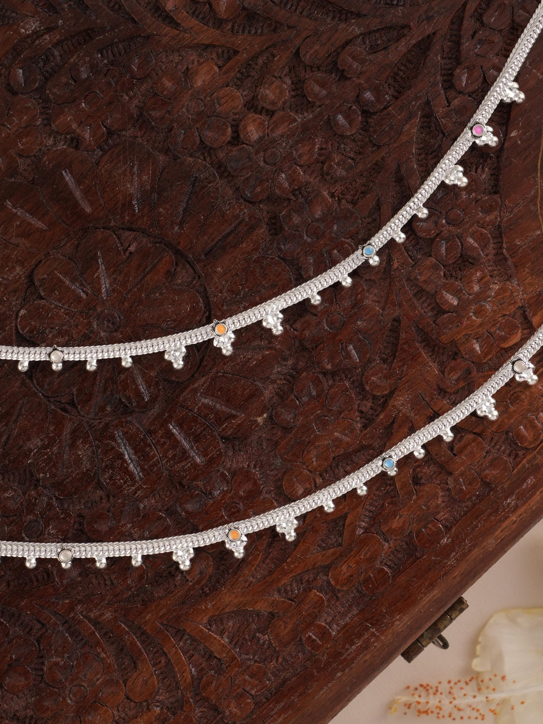Simple Silver Boho Anklet
