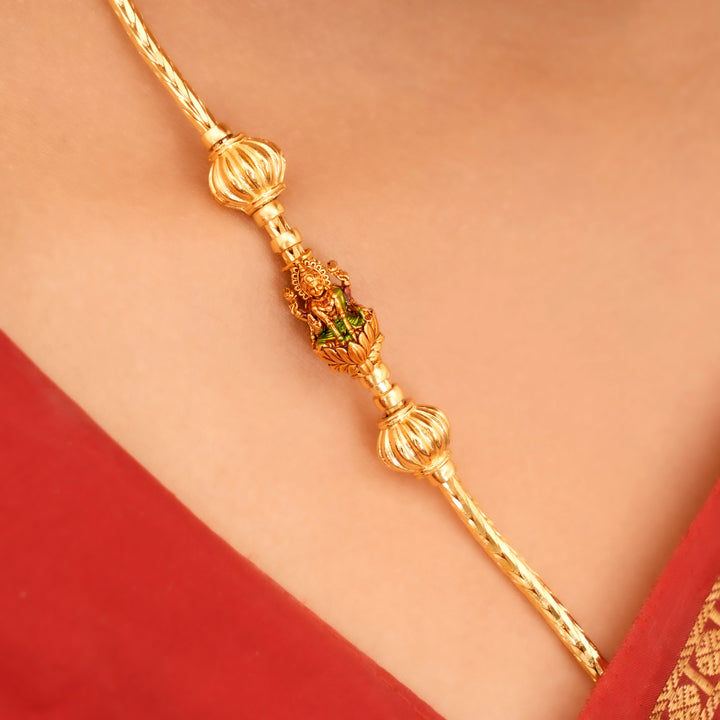 Shree Mahalakshmi Golden Mugappu Chain