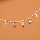 Hot Air Balloon Silver Star Baby Bracelet