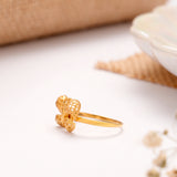 Classic Butterfly Pattern Golden Ring