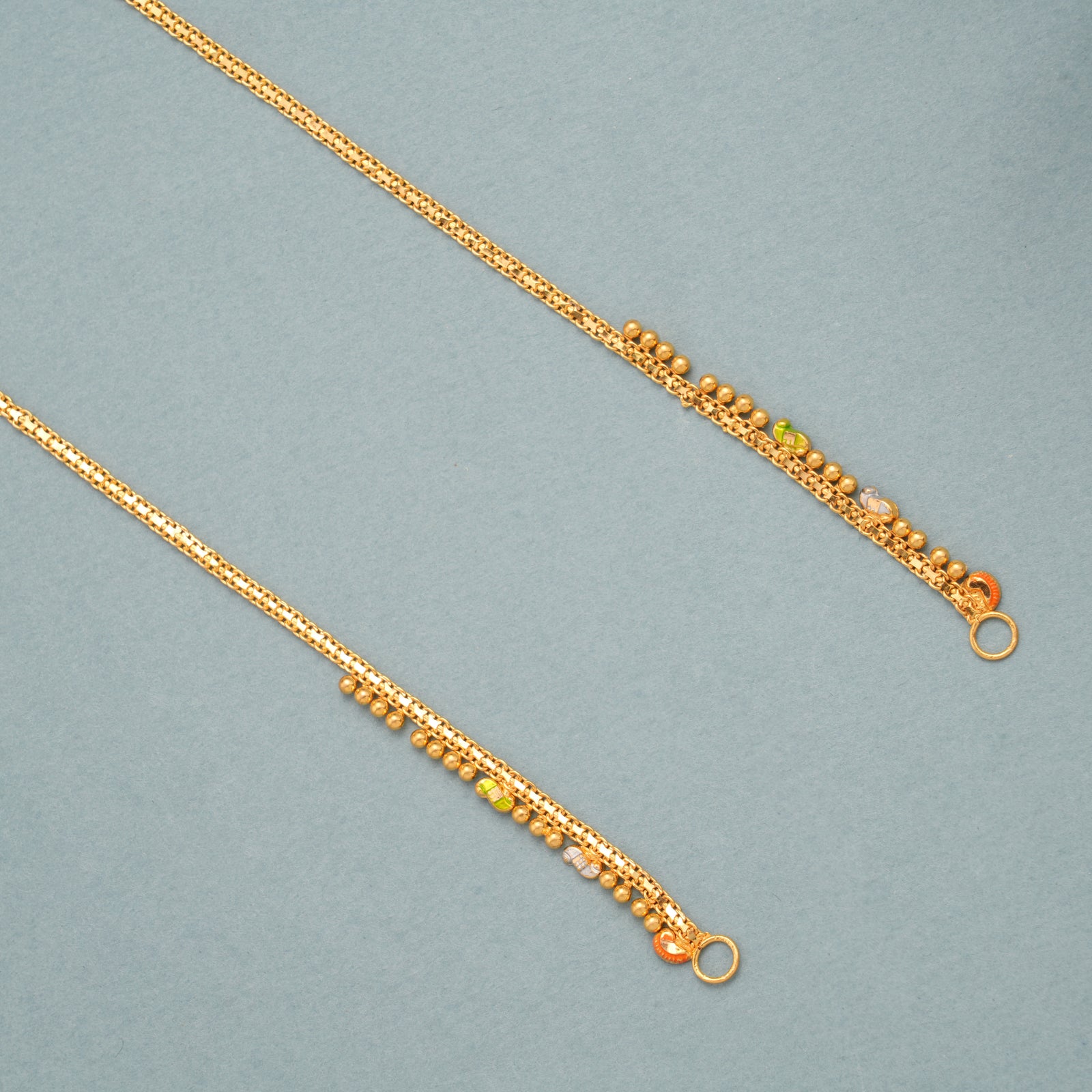 Single Layer Gold Bead Link Mattal
