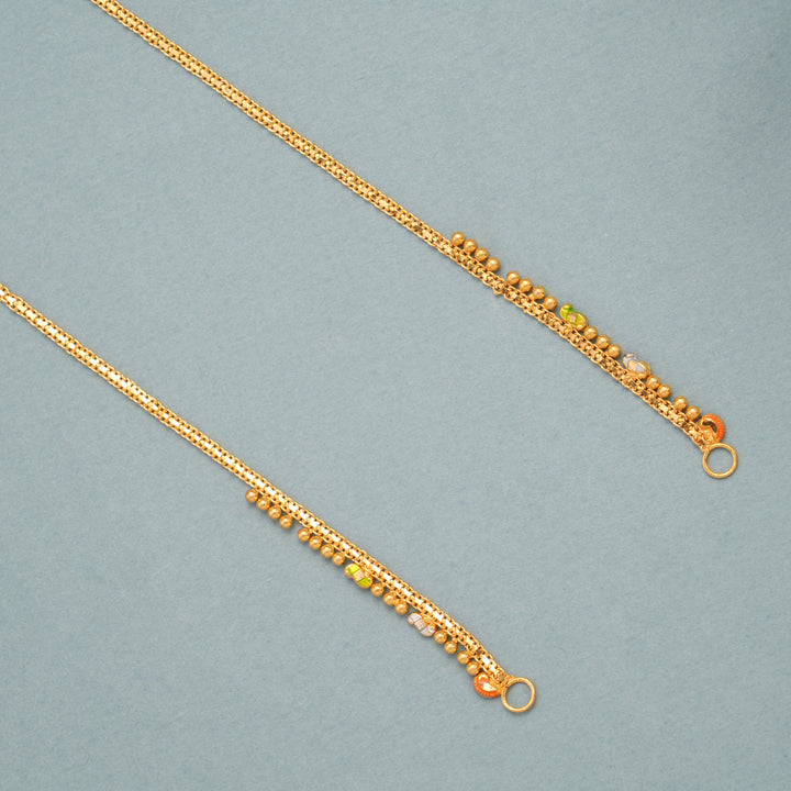 Single Layer Gold Bead Link Mattal