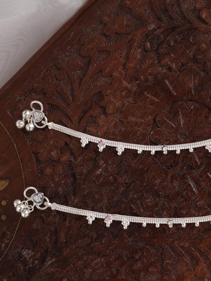 Simple Silver Boho Anklet