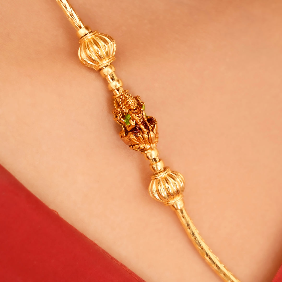 Shree Mahalakshmi Golden Mugappu Chain