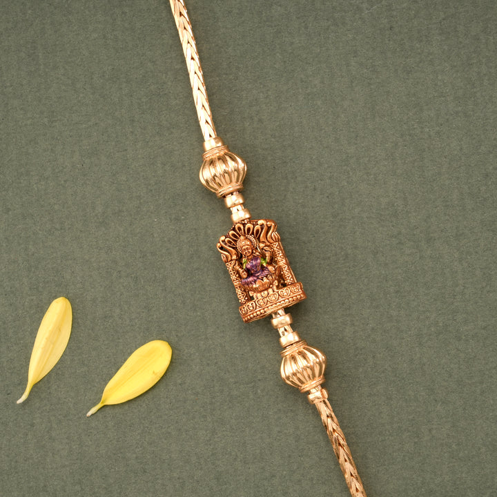 Elegant Lakshmi Gold Plated Mugappu Chain
