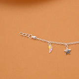 Hot Air Balloon Silver Star Baby Bracelet