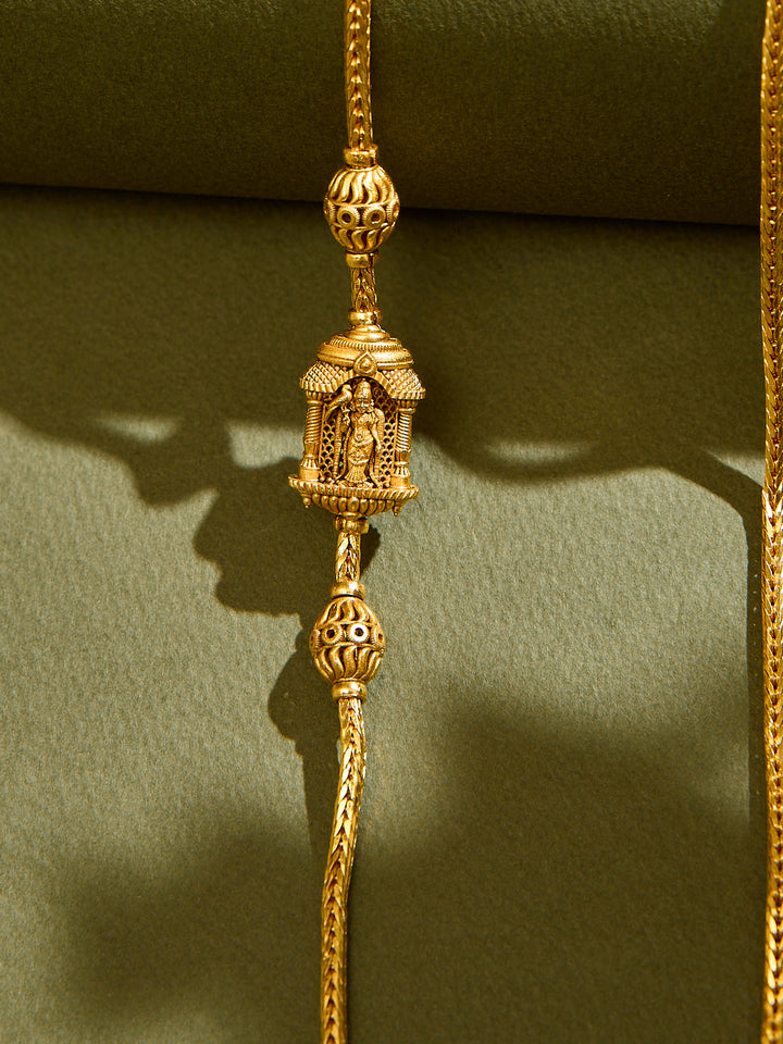 Temple Queen Meenakshi Mugappu Chain