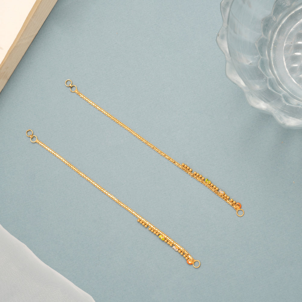 Single Layer Gold Bead Link Mattal