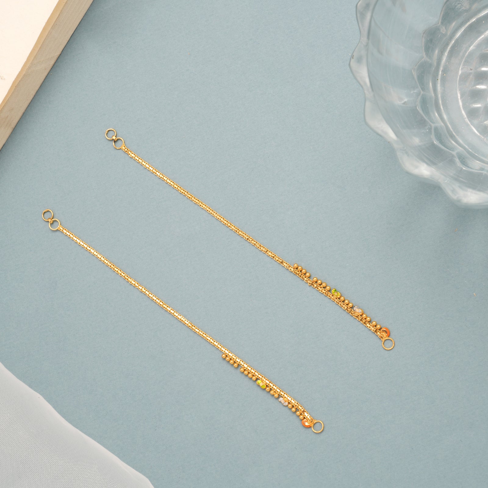 Single Layer Gold Bead Link Mattal