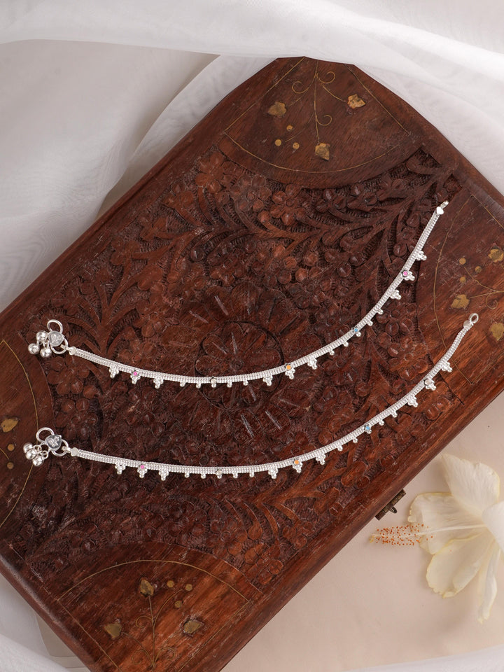 Simple Silver Boho Anklet