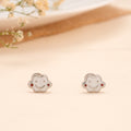 Cute Smiling Cloud Silver Stud Earrings