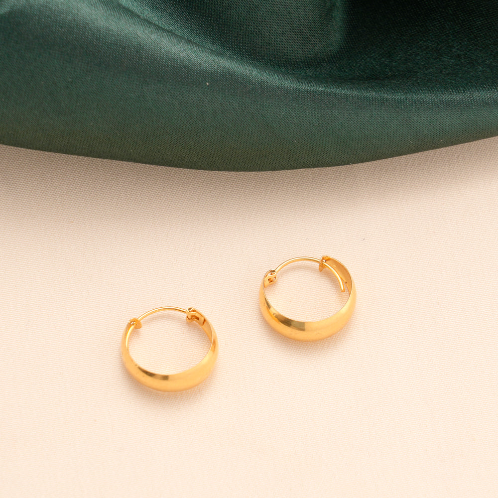Classic Bold Hoop Gold Earrings