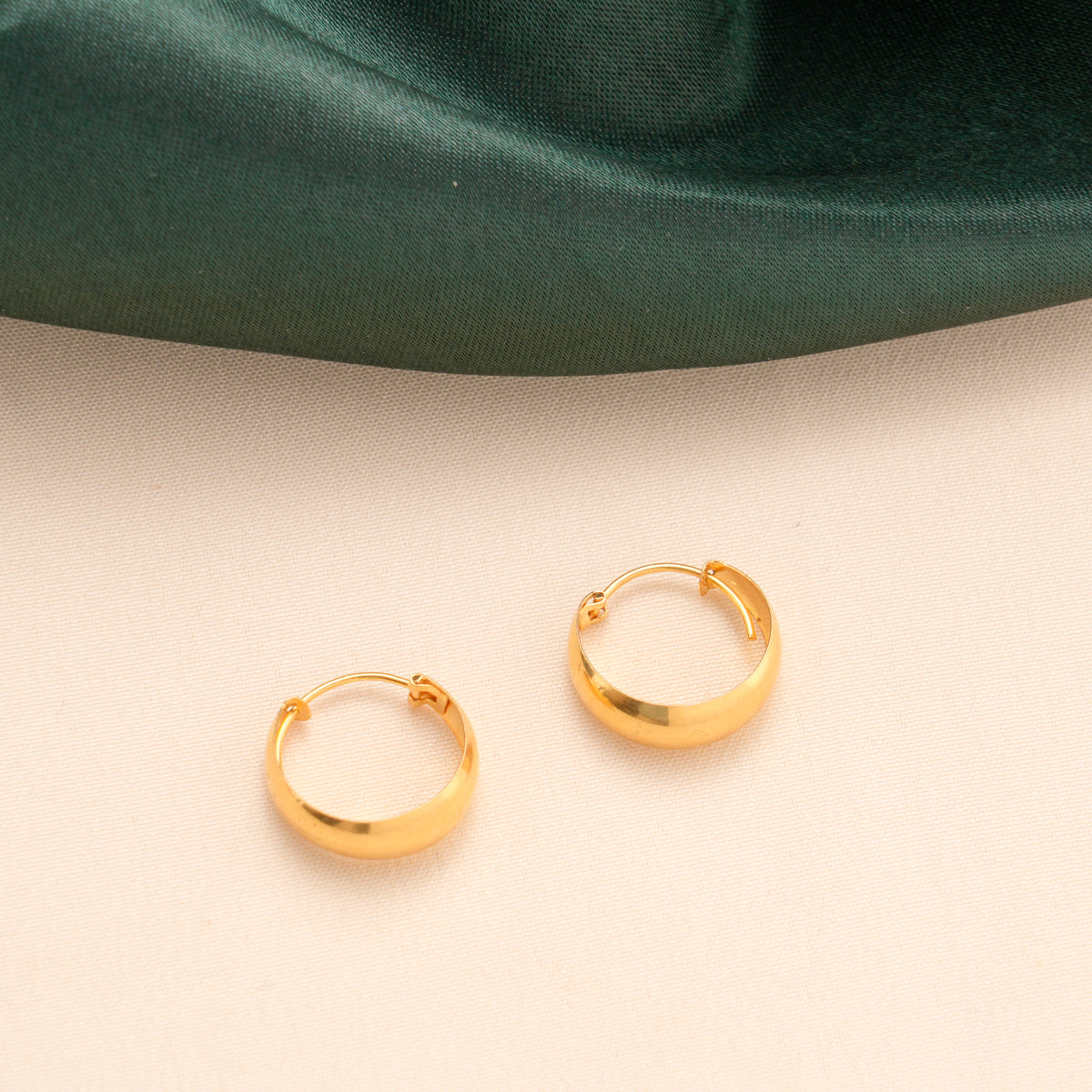 Classic Bold Hoop Gold Earrings