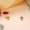 Cute Cartoon Toy Girl Baby Gold Stud