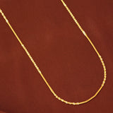 Multi Textured Twister Gold Chain for Women