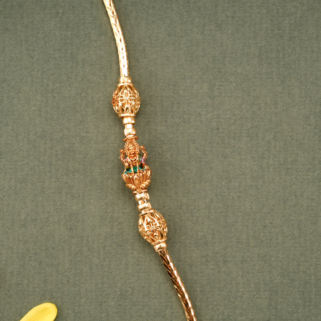 Lotus Lakshmi Deep Nagas Mugappu Chain