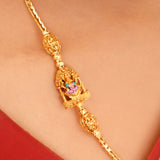 Temple Inspired Lakshmi Mugappu Chain