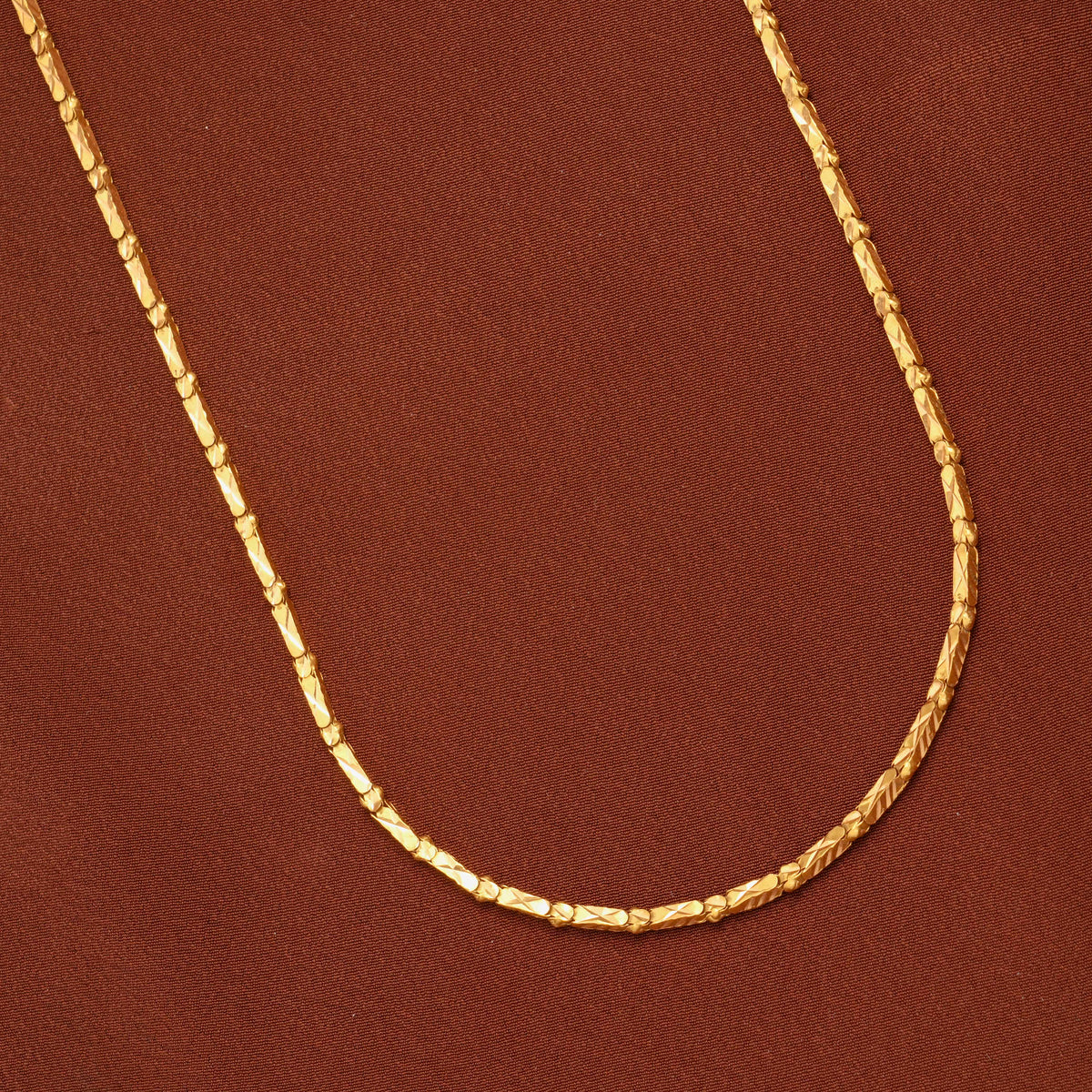 Classic Bamboo Style Gold Chain