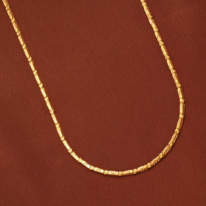 Classic Bamboo Style Gold Chain