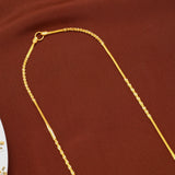 Multi Textured Twister Gold Chain for Women